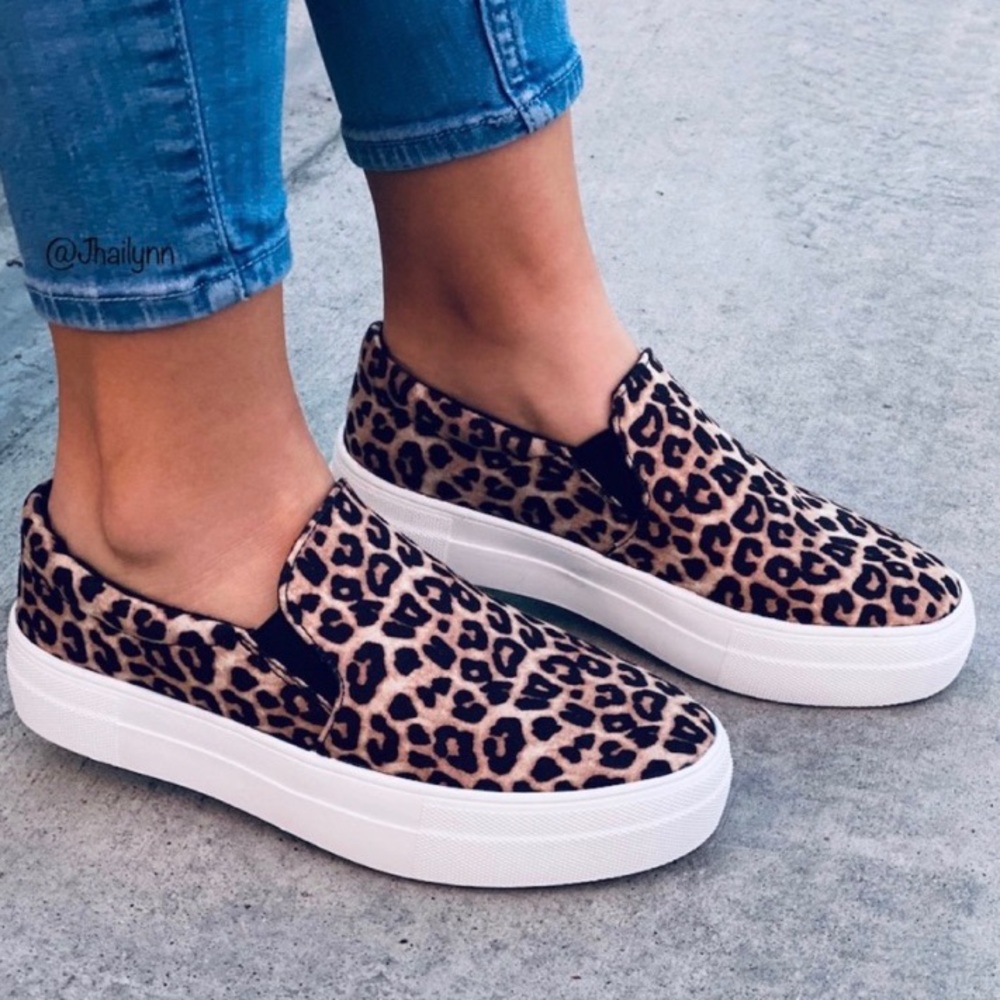 Oat Cheetah Slip On Sneakers